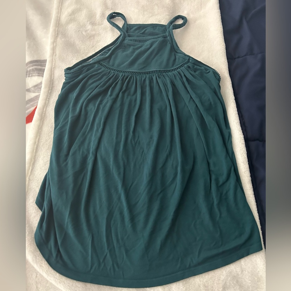JJwinks Slumber Party Built-In Shelf Bra Tank Lounge Sleep Top Small Green USA